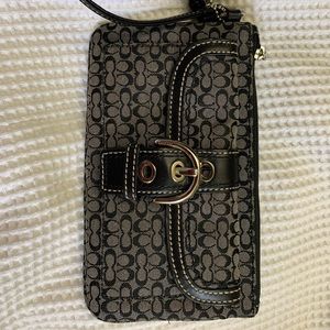 Coach Canvas Wristlet